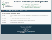 Tablet Screenshot of coloradopreferredphysicians.com